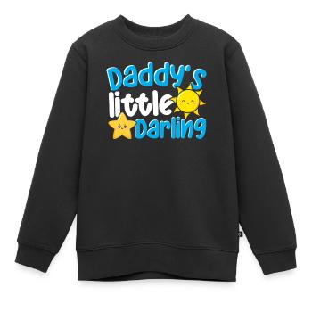 Daddy's Little Darling Cute Kiddie Sun Star Kid - Kinder Premium Organic Sweatshirt - Schwarz - Vorne - AI Model Kid Female (0cm)