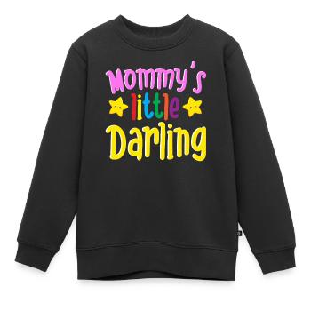 Mommy's Little Darling Cute Kiddie Stars Kinder - Kinder Premium Organic Sweatshirt - Schwarz - Vorne - AI Model Kid Female (0cm)