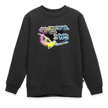 Génial depuis 2012. Style de vie Wakeboard - Sweat Premium enfant bio - noir - Devant - AI Model Kid Female (0cm)