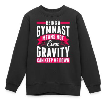 Gymnastik Turner Turnerin Turnen - Kinder Premium Organic Sweatshirt - Schwarz - Vorne - AI Model Kid Female (0cm)