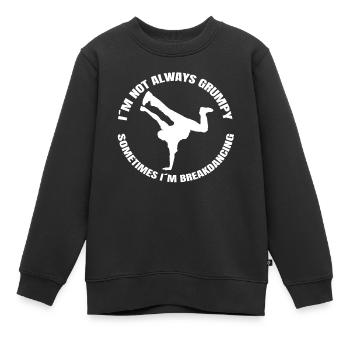 Tanzsport Breakdance Geschenk Tanzen Tänzer - Kinder Premium Organic Sweatshirt - Schwarz - Vorne - AI Model Kid Female (0cm)