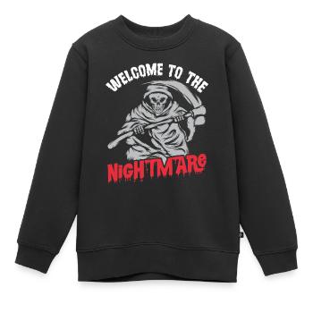 Sensenmann-Sensen-Albtraum-Engel des Todes Hallowe - Kinder Premium Organic Sweatshirt - Schwarz - Vorne - AI Model Kid Female (0cm)