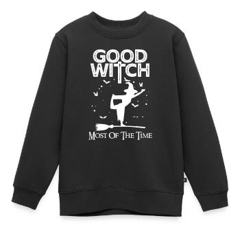 Hexenhafter Halloween-Party-Albtraum Fröhliche Hal - Kinder Premium Organic Sweatshirt - Schwarz - Vorne - AI Model Kid Female (0cm)