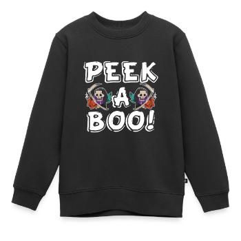 Süßigkeits-Kürbis-Halloween-Party-Albtraum-Hexe-Be - Kinder Premium Organic Sweatshirt - Schwarz - Vorne - AI Model Kid Female (0cm)