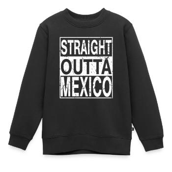 Mexiko Straight outta Mexiko - Kinder Premium Organic Sweatshirt - Schwarz - Vorne - AI Model Kid Female (0cm)