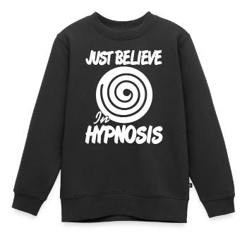 Croyez simplement en l’hypnose Conceptions impressionnantes d’hypnotisme - Sweat Premium enfant bio - noir - Devant - AI Model Kid Female (0cm)