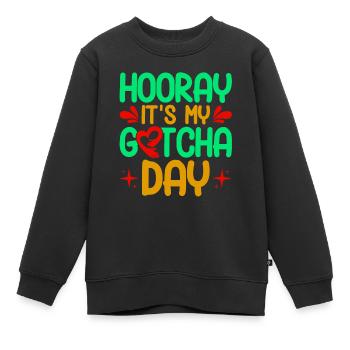 Parents nourriciers Parents adoptifs Adoption d’enfants - Sweat Premium enfant bio - noir - Devant - AI Model Kid Female (0cm)