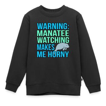 Seekuh - Kinder Premium Organic Sweatshirt - Schwarz - Vorne - AI Model Kid Female (0cm)