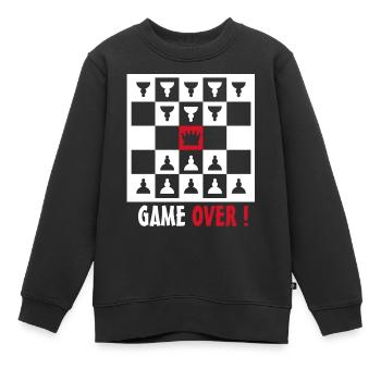 Fin du jeu - Sweat Premium enfant bio - noir - Devant - AI Model Kid Female (0cm)