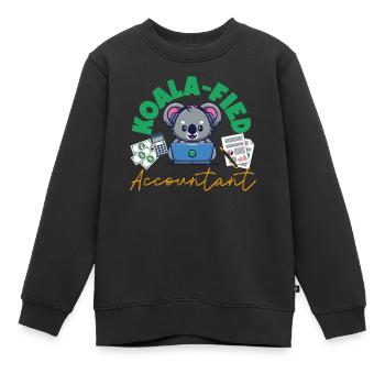 Comptable Comptable Comptable - Sweat Premium enfant bio - noir - Devant - AI Model Kid Female (0cm)