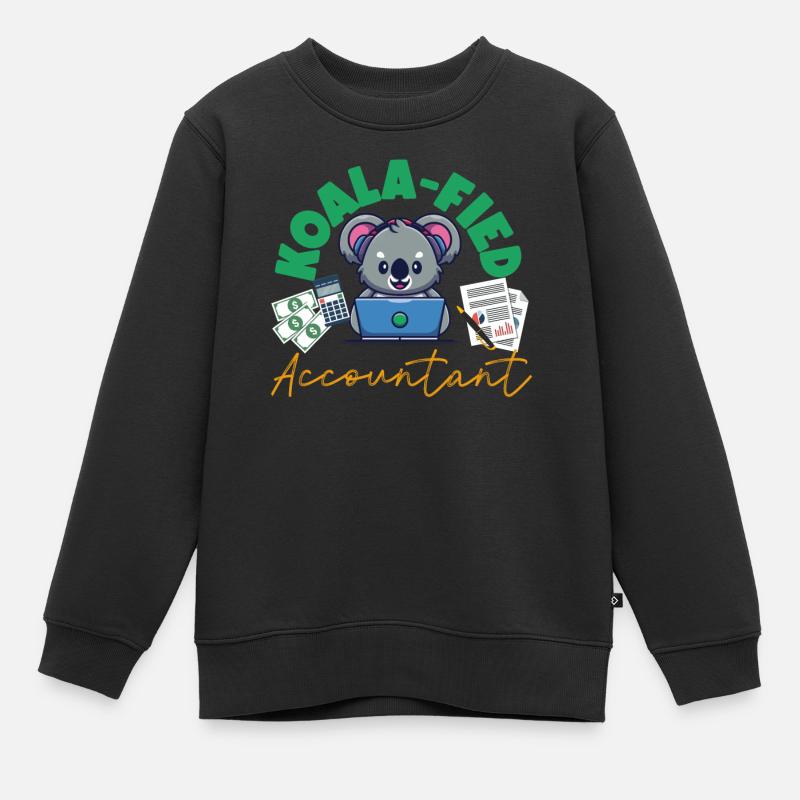 Comptable Comptable Comptable - Sweat Premium enfant bio - noir