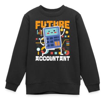 Comptable Comptable Comptable - Sweat Premium enfant bio - noir - Devant - AI Model Kid Female (0cm)