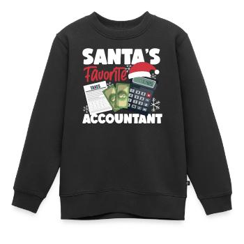 Comptable Comptable Comptable - Sweat Premium enfant bio - noir - Devant - AI Model Kid Female (0cm)