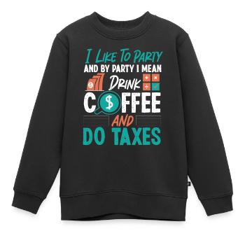 Comptable Comptable Comptable - Sweat Premium enfant bio - noir - Devant - AI Model Kid Female (0cm)