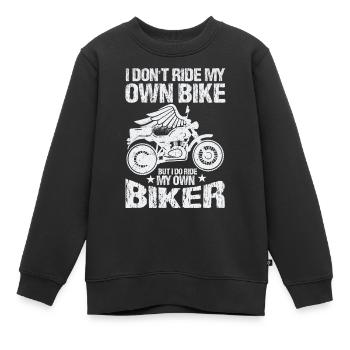 Je ne fais pas mon propre vélo, mais - Sweat Premium enfant bio - noir - Devant - AI Model Kid Female (0cm)