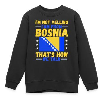 Stolzer Bosnier Bosniaks Bosnien Herzegowina - Kinder Premium Organic Sweatshirt - Schwarz - Vorne - AI Model Kid Female (0cm)