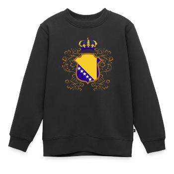 Stolzer Bosnier Bosniaks Bosnien Herzegowina - Kinder Premium Organic Sweatshirt - Schwarz - Vorne - AI Model Kid Female (0cm)