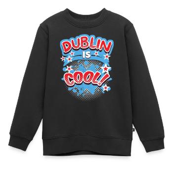 Dublin Dublin-Irland Irland, Spruch, Dublin-Design - Kinder Premium Organic Sweatshirt - Schwarz - Vorne - AI Model Kid Female (0cm)