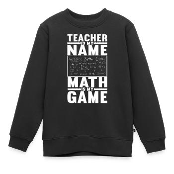 Mathe Mathelehrer - Kinder Premium Organic Sweatshirt - Schwarz - Vorne - AI Model Kid Female (0cm)