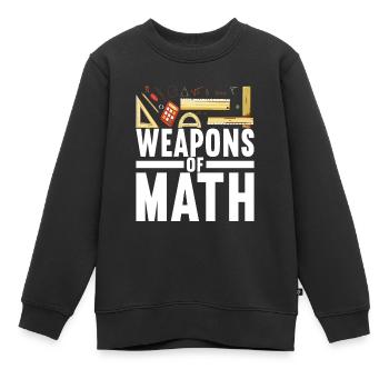 Mathe Mathelehrer - Kinder Premium Organic Sweatshirt - Schwarz - Vorne - AI Model Kid Female (0cm)