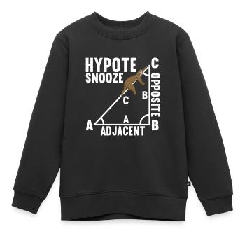 Mathe Mathelehrer - Kinder Premium Organic Sweatshirt - Schwarz - Vorne - AI Model Kid Female (0cm)