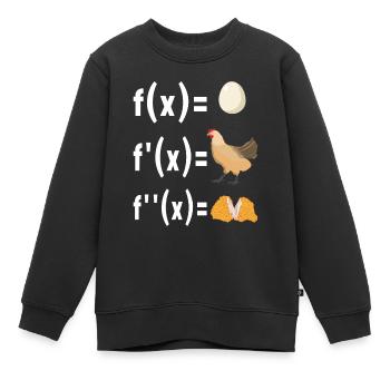 Mathe Mathelehrer - Kinder Premium Organic Sweatshirt - Schwarz - Vorne - AI Model Kid Female (0cm)