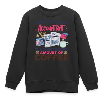 Comptable Comptable Comptable - Sweat Premium enfant bio - noir - Devant - AI Model Kid Female (0cm)