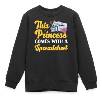 Comptable Comptable Comptable - Sweat Premium enfant bio - noir - Devant - AI Model Kid Female (0cm)