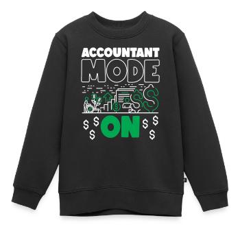 Comptable Comptable Comptable - Sweat Premium enfant bio - noir - Devant - AI Model Kid Female (0cm)
