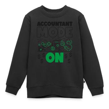 Comptable Comptable Comptable - Sweat Premium enfant bio - noir - Devant - AI Model Kid Female (0cm)