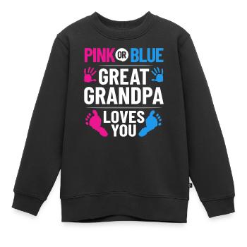 arrière-grand-père grand-père arrière-grands-parents grand-père - Sweat Premium enfant bio - noir - Devant - AI Model Kid Female (0cm)