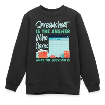 Comptable Comptable Comptable - Sweat Premium enfant bio - noir - Devant - AI Model Kid Female (0cm)