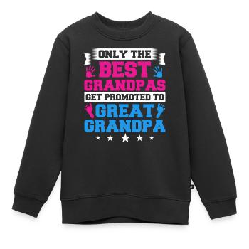 arrière-grand-père grand-père arrière-grands-parents grand-père - Sweat Premium enfant bio - noir - Devant - AI Model Kid Female (0cm)
