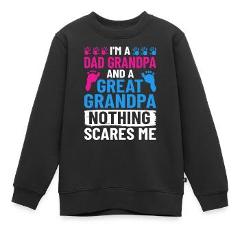 arrière-grand-père grand-père arrière-grands-parents grand-père - Sweat Premium enfant bio - noir - Devant - AI Model Kid Female (0cm)