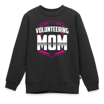 Mère bénévole Volontaire Profession bénévole - Sweat Premium enfant bio - noir - Devant - AI Model Kid Female (0cm)