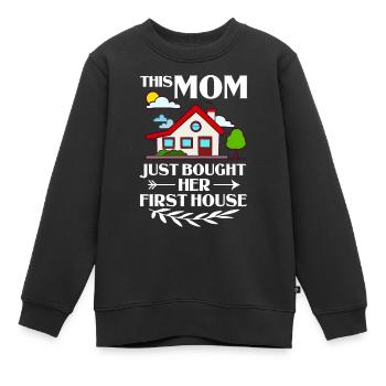 Accueil Maison Maison Achat Propriété - Sweat Premium enfant bio - noir - Devant - AI Model Kid Female (0cm)