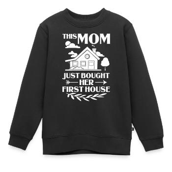 Accueil Maison Maison Achat Propriété - Sweat Premium enfant bio - noir - Devant - AI Model Kid Female (0cm)