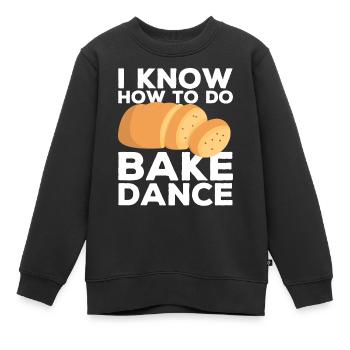 Drôle de boulanger - Sweat Premium enfant bio - noir - Devant - AI Model Kid Female (0cm)
