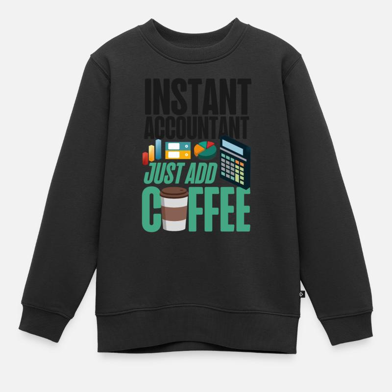 Comptable Comptable Comptable - Sweat Premium enfant bio - noir