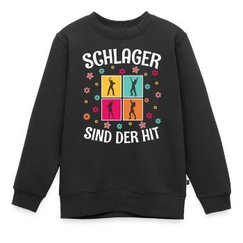 Volksmusik Party Dorffest Ouftit Deutsche Schlager - Kinder Premium Organic Sweatshirt - Schwarz - Vorne - AI Model Kid Female (0cm)