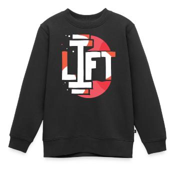 Lift Workout Gewichtheben Gewichtheber Gym - Kinder Premium Organic Sweatshirt - Schwarz - Vorne - AI Model Kid Female (0cm)
