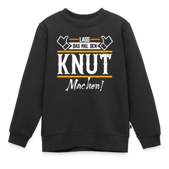 Knut Geschenkidee Geschenk Geburtstag - Kinder Premium Organic Sweatshirt - Schwarz - Vorne - AI Model Kid Female (0cm)