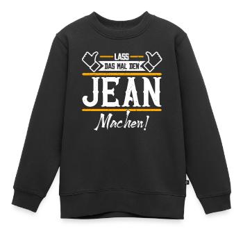 Jean Geschenkidee Geschenk Geburtstag - Kinder Premium Organic Sweatshirt - Schwarz - Vorne - AI Model Kid Female (0cm)