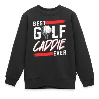 Meilleur Golf Caddy Ever Golf Golf - Sweat Premium enfant bio - noir - Devant - AI Model Kid Female (0cm)