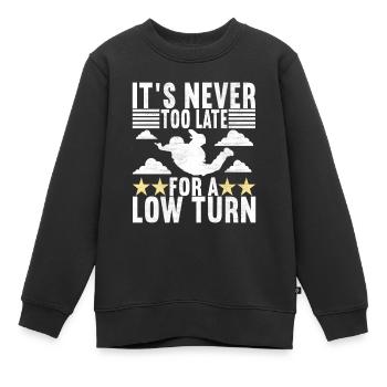 Parachutiste parachutiste - Sweat Premium enfant bio - noir - Devant - AI Model Kid Female (0cm)