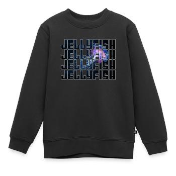 Qualle - Kinder Premium Organic Sweatshirt - Schwarz - Vorne - AI Model Kid Female (0cm)