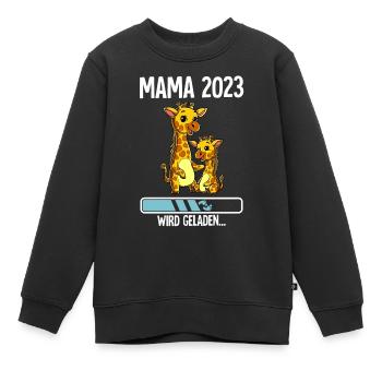 Werdende Mama 2023 - Kinder Premium Organic Sweatshirt - Schwarz - Vorne - AI Model Kid Female (0cm)
