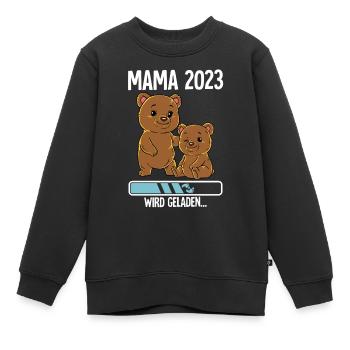 Werdende Mama 2023 - Kinder Premium Organic Sweatshirt - Schwarz - Vorne - AI Model Kid Female (0cm)