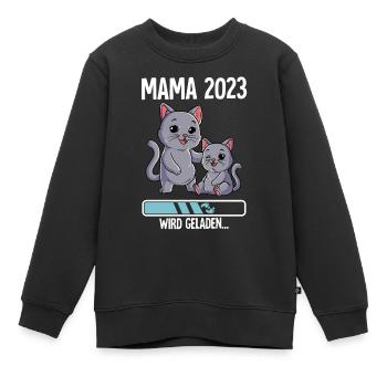 Werdende Mama 2023 - Kinder Premium Organic Sweatshirt - Schwarz - Vorne - AI Model Kid Female (0cm)