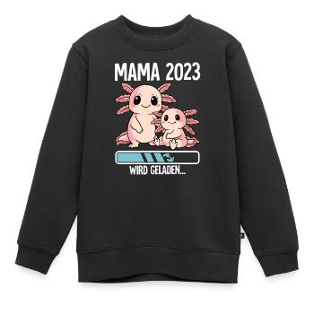 Werdende Mama 2023 - Kinder Premium Organic Sweatshirt - Schwarz - Vorne - AI Model Kid Female (0cm)